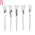 Beiqili Soft Silicone Flat Brush Face Mask Applicator Aluminum Ferrule Flexible Facial Mud Mask Hairless Handle Moisturizer