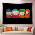 Custom Bandai South Cartoon Parke Tapestry Boho Pattern Wall Hanging Art Children's Science Fiction Room INS Baby Home Decor