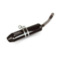 DRP Black Silencer with Carbon End Cap for Husqvarna WRE 125 98-13 Long Needle Pipe Fittings Made in Italy