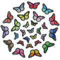 Wholesale 2 Sizes Garment Accessories Butterfly Patch Iron on Embroidery Butterfly Patches for Clothing Decoration