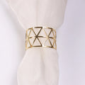 2023 Home and Kitchen Accessories New Eco-Friendly Bulk Table Decoration Silver Gold Napkin Holder Metal Napkin Ring for Wedding
