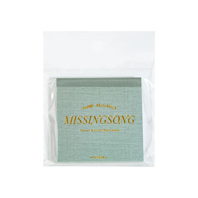 50 Sheets Per Pack Mixed Material Bean Book Paper Sequence Series Retro Portable Material Handbook Bottoming Decoration