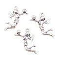 Charms Volleyball Player Sporter 25x23mm Handmade Making FitVintage Tibetan Silver Color PendantsDIY for Bracelet Necklace