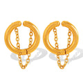 European and American Non-Piercing Ear Cuff Women's Stainless Steel Fashion Sense Ear Clip Design Jewelry for Women