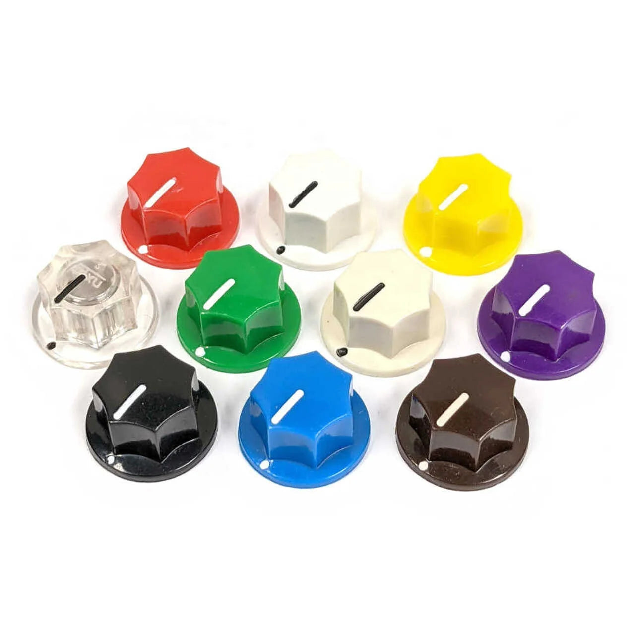 Plastic Fluted Skirt Boss Style Knob Set Screw for Guitar Pedal and Gear Knob