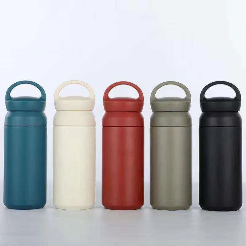 500ML Insulated Water Bottle Double Wall Stainless Steel Vacuum Flasks Thermal Bottles With Hand Lid