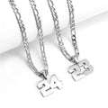 Athletes Men Women Sports Digital Necklace Stainless Steel Pendant Baseball Basketball Football Team Steel Necklace in Stock