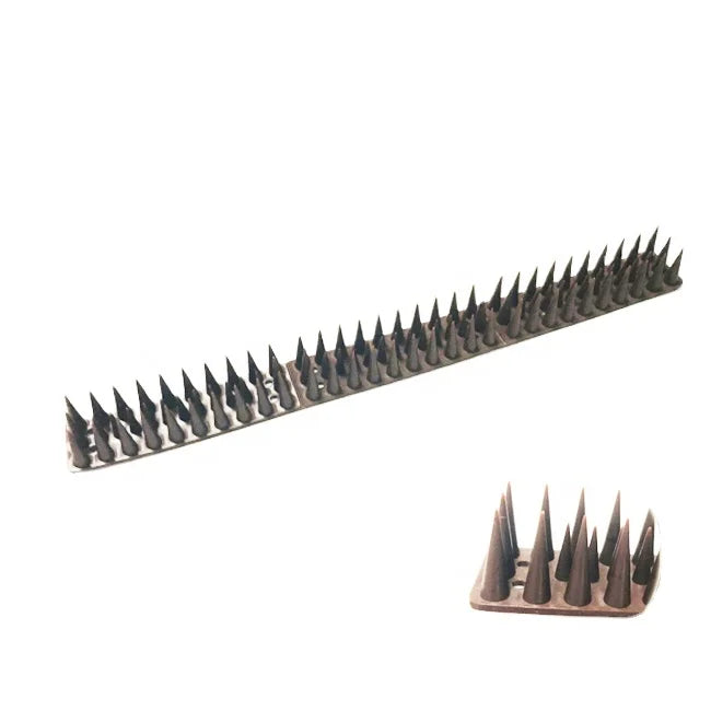 Outdoor Garden  Eco-Friendly 12 Pack  Plastic Pigeon Deterrent Prickle Strip Cat Control  Anti Bird Spikes