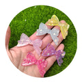 Cute Transparent Colorful Bow Tie Flat Back Resin Cabochons Scrapbooking Craft DIY Jewelry Making Embellishments Accessories