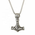 MECYLIFE Viking Jewelry Necklace Stainless Steel Viking Necklace Thor's Hammer Necklace Mjolnir Pendant for Men