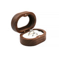 Wholesale Luxury Walnut Earring Jewelry Cufflink Gift Packaging Wood Ring Box with Window MegaBDM