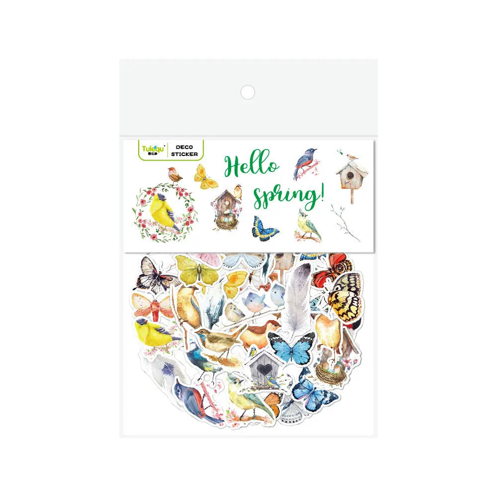 40PCS Not repeat butterfly stickers graffiti bird sticker for luggage laptop car guitar bike