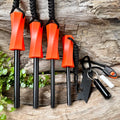 Wholesale Lightweight Customizable Modern Outdoor Camping Fire Starter with Metal Magnesium Orange Black for Barbecue Hiking Use