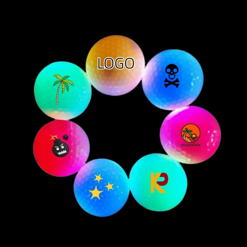 Factory Price Wholesale Bulk Light up Colored Glow in the Dark LED Golf Balls