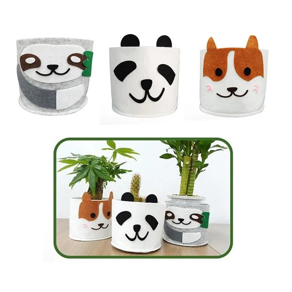 Plant Succulent Flower Pot Potted Felts Cloth Storage Felt Flower Pot Container