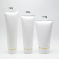 Empty Cosmetic Packaging 120g 150g Hand Cream PE Plastic Tubes with Golden Collars