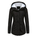 Winter Women Plush Middle Long Jacket Warm Thick Fur Parka Women