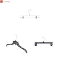Factory Wholesale 12 Inches 30 Cm Suit Shorts 2 Piece Set PP White Transparent Kids Children Clothes Plastic Clothes Hanger