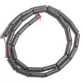 Natural Matte Hematite Stone Beads Energy Healing Beads 13x4mm Cylindrical Black Matte Hematite Spacers