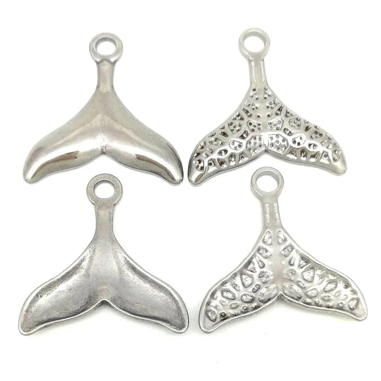 Wholesale Accessories Fashion Stainless Steel Jewelry Pattern Dolphin Mermaid Tail Pendant Custom Charm