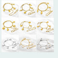 JUSNOVA Custom DIY Hand Chain with Shell Stainless Steel Chain Ocean Accessory Trendy Style for Women