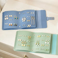 Portable Earring Holder PU Leather Earring Holder Hot Sale Pretty See Jewelry Organizer with Book Design