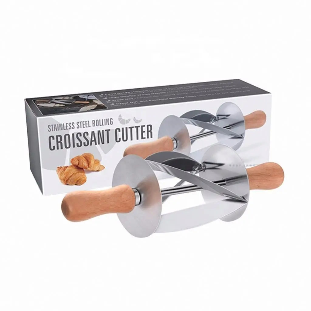 Kitchen Baking Stainless Steel Rolling Dough Cutter for Making Croissant Cake Decorating Tools