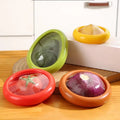 4Pcs Set Reusable TPU Food Storage Box Vegetable Lemon Fresh Keeper Anti Oxidation Kitchen  Vegetables Fruits Food Savers