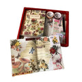 Handbook Sticker 265 Pieces Gift Boxes Flower Plant DIY Clipboard Retro Hand Account Waterproof Material Set Supermarket CDS