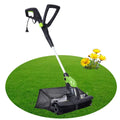 VERTAK Leaf Collecting Lawn Sweeper Electric Artificial Grass Sweeper Powered Lawn Sweep Brush