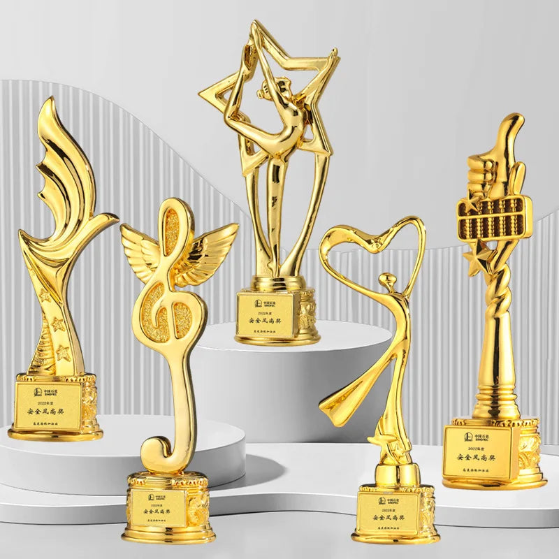 Professional Metal 3D Printing Service Creative Custom High-end Metal 3D Figurines Gold-Plated Die-Cast Medals