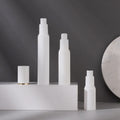 Luxury Refill Round Cosmetic Design PP Plastic Bottle Sunscreen Foundation Packaging Oil Pump Spray Airless Bottle