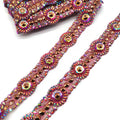 Carnival 2025 Motif Hotfix Trim Gel Black Rose Gold Acrylic Red AB Resin Appliques Trim