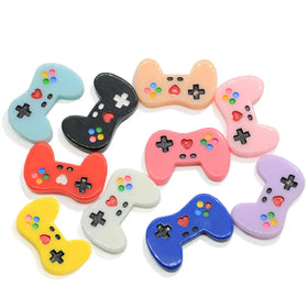 Wholesale 28mm Resin Game Controller Charms Gamer Flatback Cabochon for Jewelry Making
