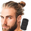 CHENGHE Wholesale Black Color 5cm High Elastic Rubber Band Soft Hair Ties for Men Cheap Seamless Raw Accessories