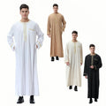 TH811 Wholesale Traditional Men Long Dress Dubai Egyptian Abaya Islamic Clothing Xian Manufacturers Arab Men Thobe