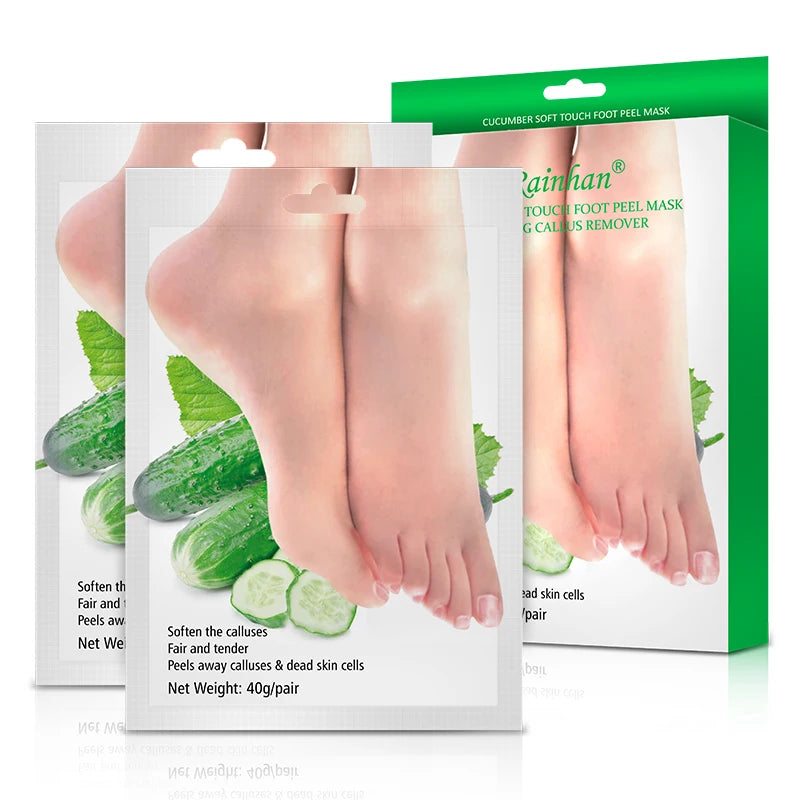 Wholesale Hot Sale Cucumber Exfoliating Foot Mask