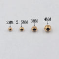 14K Gold Filled Spacer Beads for Jewelry Bracelet Making Components and Crafts