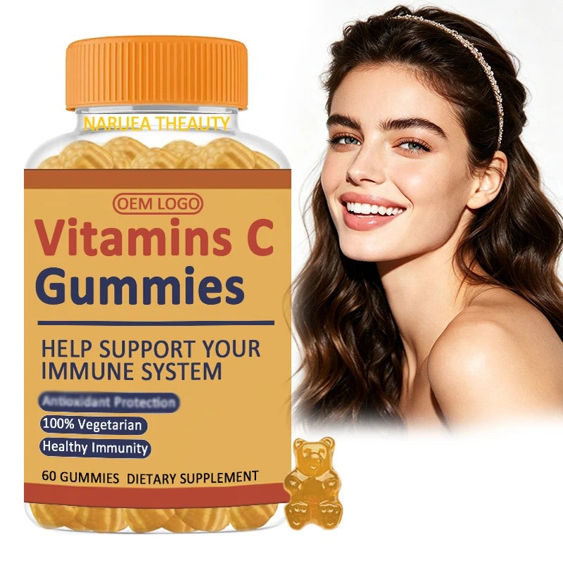 OEM Private Label Vitamin C Gummies with Rose Hips Dietary Supplement