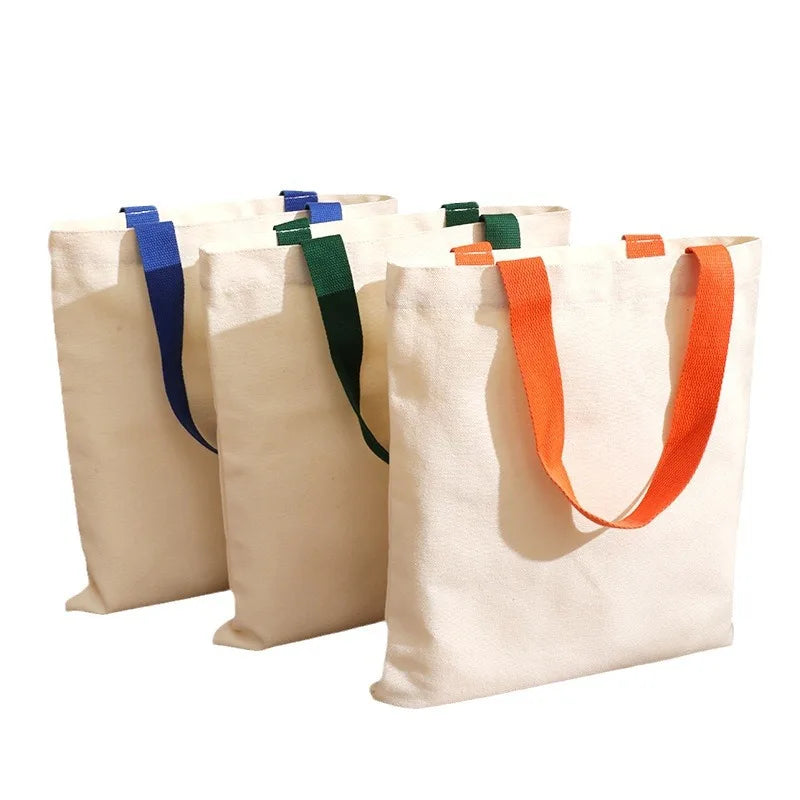 Wholesale Custom Printed Cotton Canvas Handbag Reusable Shopping Bag