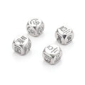 Stainless Steel Metal Dice Set Engrave Custom Letter Dnd Dice Set Daily Life Gifts