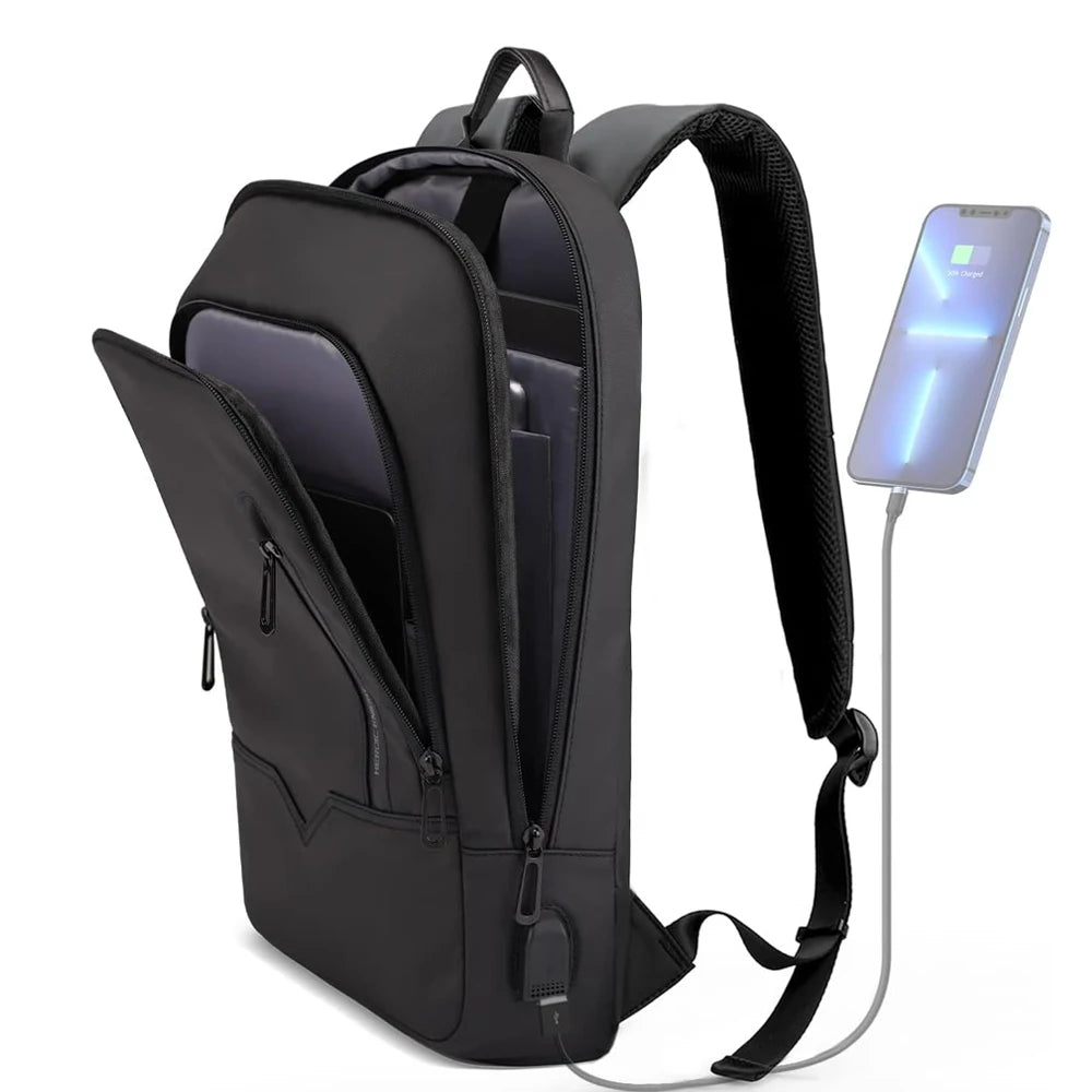 2025 Trend 15.6 Inch Usb Charging Port Bag Men Backpack Expandable Backpack Waterproof  Fashion Bags