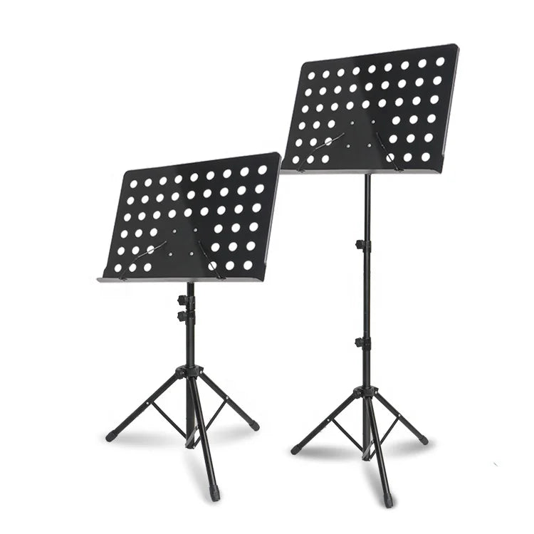 Wholesale Factory Price Portable Adjustable  With Bag Black Metal Music Sheet Book Stand String Instrument Violin Viola Cello