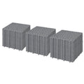 60PCS 12 X 12 Inch Plastic Waterproof Outdoor Gray Interlocking Deck Tiles MegaBDM