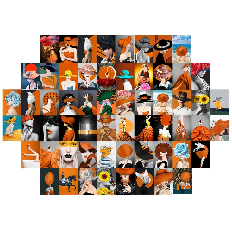 2026 New Posters Wall 50 Pieces 4 X 6 Inch Picture Photo Collage Kit for Wall Aesthetic
