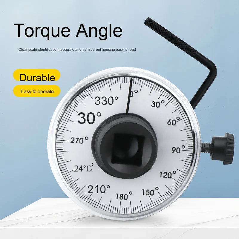 EXPLOIT Industrial Long Handle Torque Angle Gauge High Hardness Toughness Silvered Wrench Spanner OEM/ODM Customizable 3-Year
