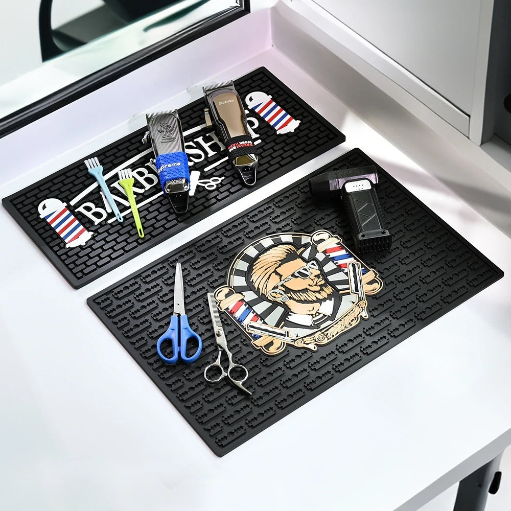 PVC Barber Tool Pad Popular Barber Shop Barber Tool Accessories Hair Salon Table