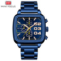MINI FOCUS 0314 Men's Watch Luxury Business Quartz Watch for Men with Luminous Hands Date Chronograph Male Waterproof Wristwatch