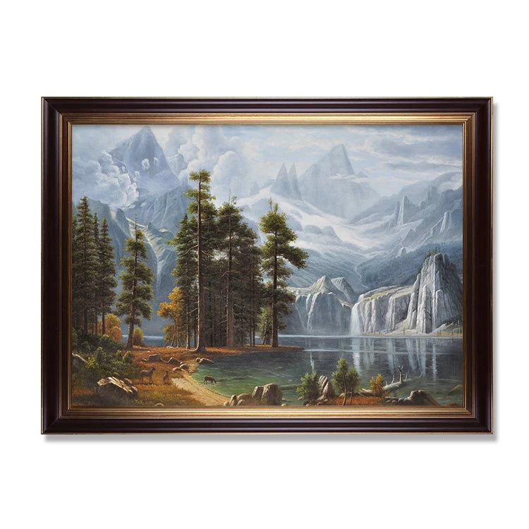 Museum Quality Hand Painted Hudson River School Replica Art Classical Famous Landscape Paintings