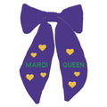Custom MARDI QUEEN Heart Embroidery Handcrafted Day Hair Bows Girls Headbands Hairpin Party Bridal Hair Clip